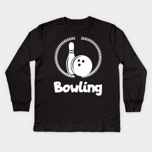 Bowling Kids Long Sleeve T-Shirt